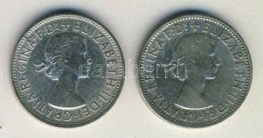 Ausztrália 1957-58. 1Fl Ag (2x) T:2-/3+