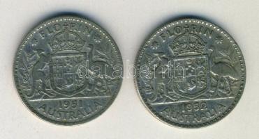 Ausztrália 1951-52. 1Fl Ag (2x) T:3