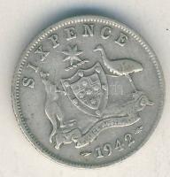 Ausztrália 1942-1952. Sixpence Ag (5x) klf évszámokkal! T:vegyes