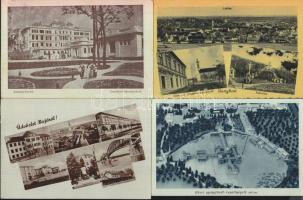 22 db régi magyar városképes lap / 22 Hungarian town-view cards
