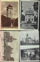 22 db régi magyar városképes lap / 22 Hungarian town-view cards