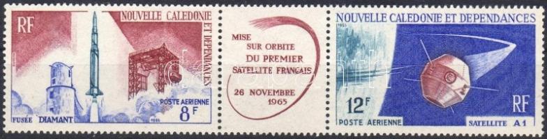 Der erste französische Weltraumsatellit Dreierstreifen, Első francia műhold hármascsík, First french satelite stripe of 3