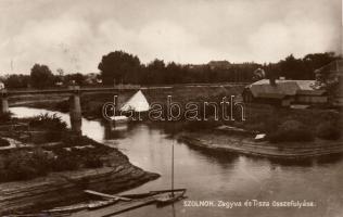 Szolnok Zagyva és Tisza összefolyása