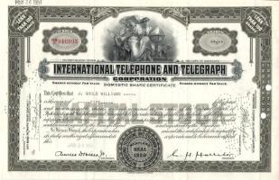 USA 1951. "Internatioanl Telephone and Telegraph Corporation kötvénye + 1971. "General Foods Corporation" kötvénye (mindkettő perforált)
