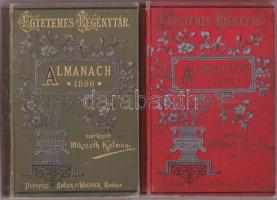 3 db Almanach az 1896-os és az 1905-ös és az 1912-es évre, Mikszáth Kálmán és Herczeg Ferenc szerkes...