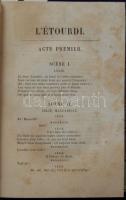 Oeuvres completes de Moliére - Moliére összes művei sorozat 1. és 12. kötete, Paris 1854 Furne et Co. a két kötetben 25 acélmtszettel jó állapotú félvászon kötésben