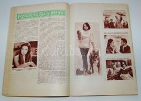 67 db régi fotó és egy füzet teleragasztva színészek képeivel, újságcikkekkel, stb