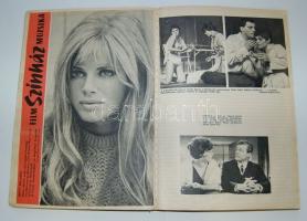 67 db régi fotó és egy füzet teleragasztva színészek képeivel, újságcikkekkel, stb