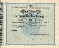 Ausztria 1895. December 1. "Österreichische Boden-Credit-Anstalt" kötvénye