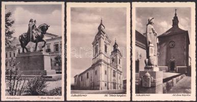10 db régi, megíratlan Székesfehérvár képeslap / 10 unused postcards of Székesfehérvár