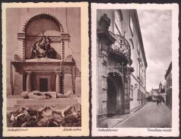 10 db régi, megíratlan Székesfehérvár képeslap / 10 unused postcards of Székesfehérvár