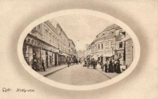 Győr Király utca Nagy Sándor kávébehozatalával