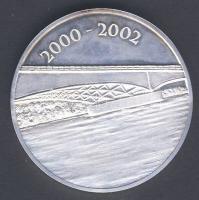 2000-2002. "Vegyépszer-Oszlári Tisza-Híd" ezüstözött fém emlékérem T:PP