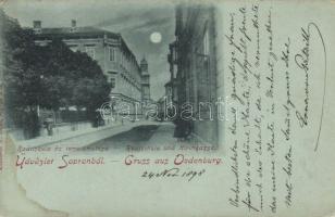 1898 Sopron Reáliskola és Templom utca (Fl)