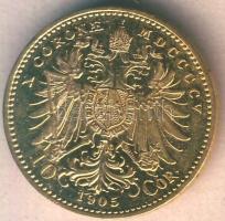 Ausztria 1905. 10K Au 3,387g T:1-/2+ ph