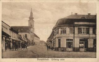 Dunaföldvár Rákóczi utca (elírás) Weis János olcsóáruházával