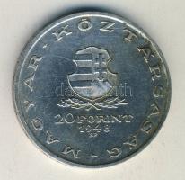 1948. 20Ft Ag "Táncsics" T:2- kis ph.