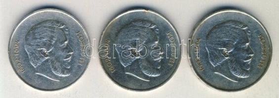 1947. 5Ft Ag (3x) "Kossuth" T:2-,3+ ph