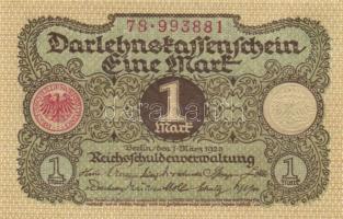 Német Birodalom / Weimari Köztársaság 1920. 1M (13x) 5-5-3 egymás utáni sorszámokkal T:I