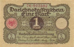 Német Birodalom / Weimari Köztársaság 1920. 1M (13x) 5-5-3 egymás utáni sorszámokkal T:I