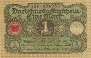 Német Birodalom / Weimari Köztársaság 1920. 1M (13x) 5-5-3 egymás utáni sorszámokkal T:I