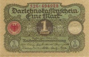 Német Birodalom / Weimari Köztársaság 1920. 1M (13x) 5-5-3 egymás utáni sorszámokkal T:I