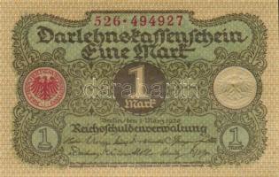 Német Birodalom / Weimari Köztársaság 1920. 1M (13x) 5-5-3 egymás utáni sorszámokkal T:I