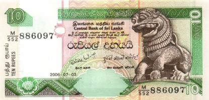 Transznisztria 6db (4klf) modern bankjegy T:I + Sri Lanka 2006. 10R (4x) egymás utáni sorszámmal T:U...