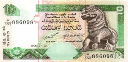 Transznisztria 6db (4klf) modern bankjegy T:I + Sri Lanka 2006. 10R (4x) egymás utáni sorszámmal T:U...
