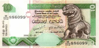 Transznisztria 6db (4klf) modern bankjegy T:I + Sri Lanka 2006. 10R (4x) egymás utáni sorszámmal T:U...