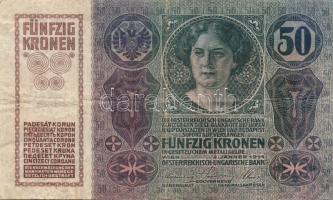 1914. 50K főtípus, felülbélyegzés nélkül T:III-