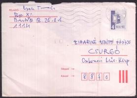 Cseh Tamás magyar zeneszerző, énekes saját kézzel írt levele