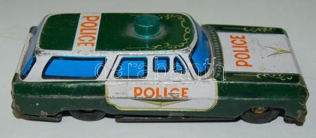 Régi pléh rendőrautó kissé kopottas állapotban 17x7x5 cm