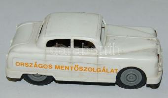 OMSZ lemezgyári játék mentőautó 12 cm