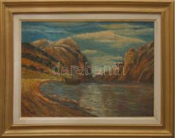 Tompás? jelzéssel: Vaskapu, olaj-vászon, keretben 90x70 cm