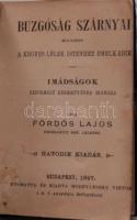 Fördös Lajos: Buzgóság szárnyai imádságos könyv Bp., 1897 Hornyánszky. aranyozott lapszálekkel, rézk...