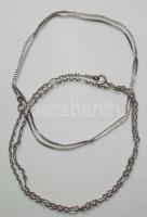 2db Ezüst nyaklánc, összesen 16,45g