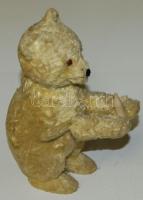 ~1930 Felhúzható ivó plüss mackó kulcs nélkül 24 cm