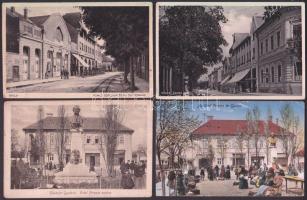 36 db régi Gyula városképes lap, köztük igazi ritkaságok és litho is, fotóalbumba rendezve / 36 rare...