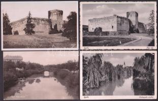 36 db régi Gyula városképes lap, köztük igazi ritkaságok és litho is, fotóalbumba rendezve / 36 rare...