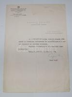 1947 Gerő Ernő kommunista politikus aláírása levélen