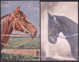 Lovak - 4 db régi motívumlap