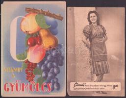 Reklám - 6 db régi motívumlap