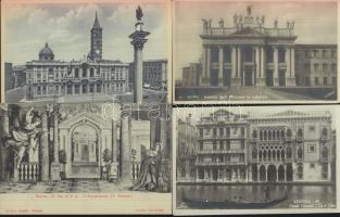 6 db régi olasz városképes lap