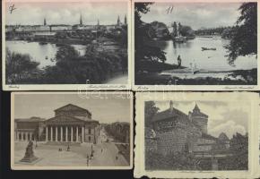 11 db régi német városképes lap