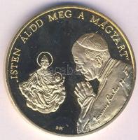 1991. "II.János Pál pápa látogatása Debrecen" aranyozott Br emlékérem szign.:Bozó Gy.