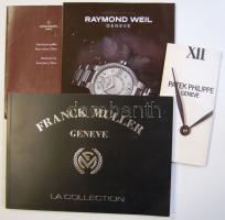 3 db klf órakatalógus: Frank Muller, Patek Philippe, Óra és ékszer magazin