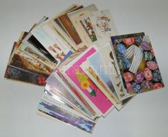 108 db vegyes üdvözlő és egyéb képeslap, közte háború előttiek is!