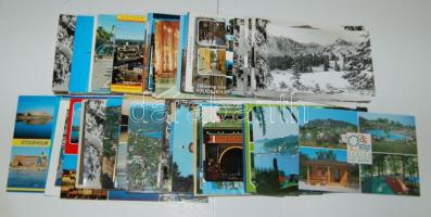 100 db használatlan modern, külföldi városképes lap