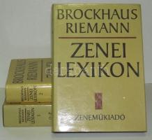 Brockhaus Riemann: Zenei lexikon 3 kötetben, Teljes Bp., 1985 Zeneműkiadó, Eredeti védőborítóval